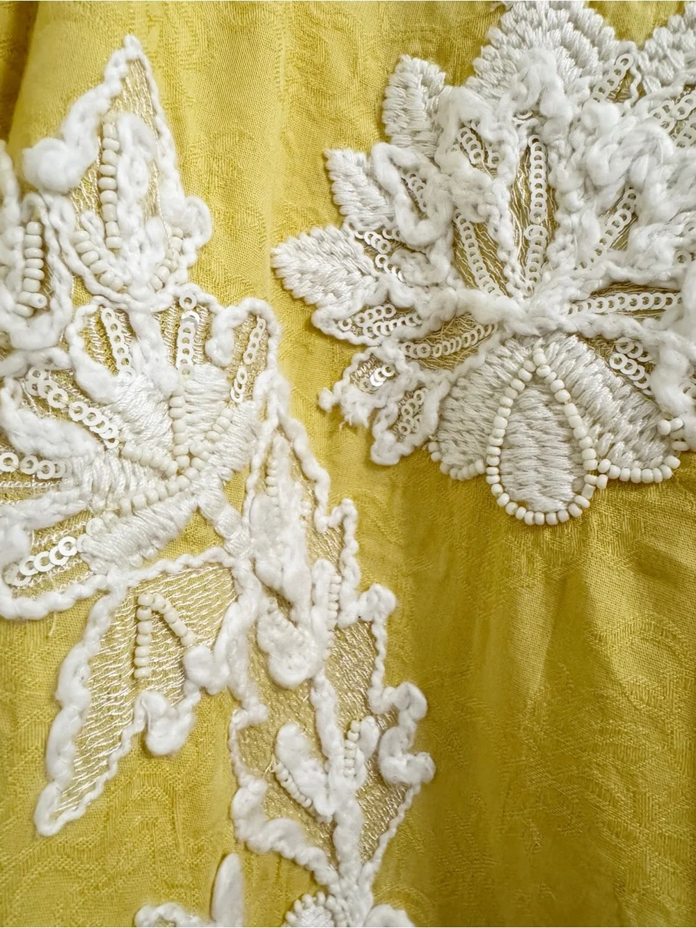 Soft Surroundings Tattan Park Topper Yellow OS